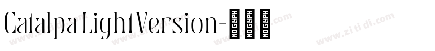 Catalpa LightVersion字体转换